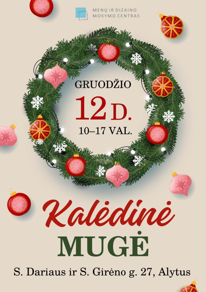 Registracija į kalėdinę mugę 2025 Registracija į kalėdinę mugę 2025